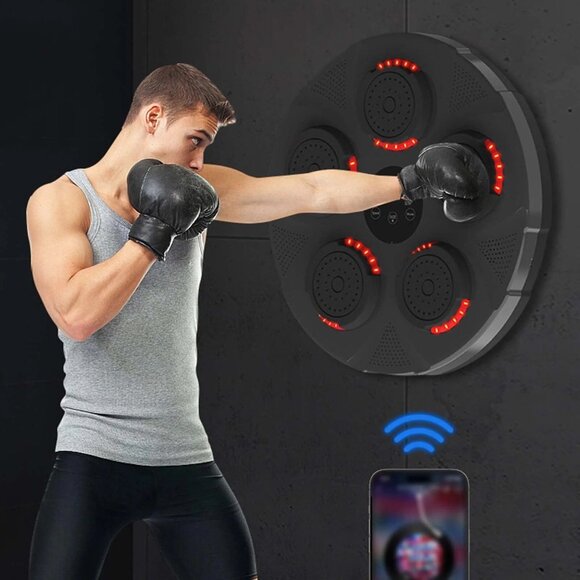 Interactive Smart Music Punching Pad: LED Lighted Home Boxing Trainer for Fitnes - Picture 2 of 5